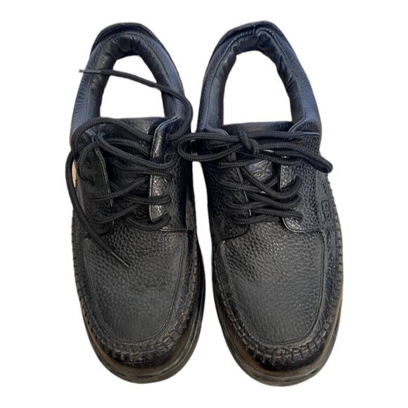 Answer 2 Diabetic leather shoes men 9.5 wide 2 pair extra insoles - Picture 1 of 10